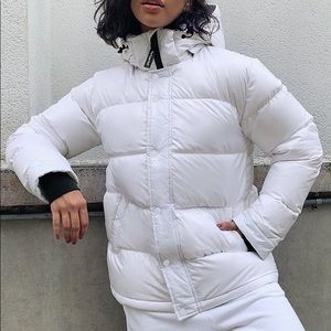 Aritzia Tna The Super Puff, High Gloss White, Size L